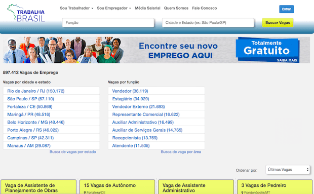 Trabalha Brasil Portal de Empregos 2022